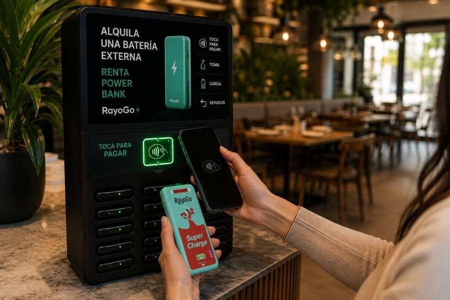Cómo funciona el alquiler de baterías portátiles RayoGo